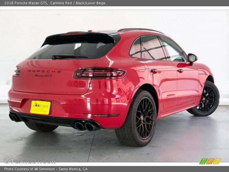 Carmine Red / Black/Luxor Beige 2018 Porsche Macan GTS