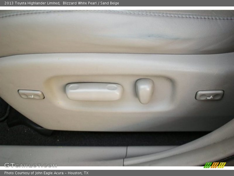 Blizzard White Pearl / Sand Beige 2013 Toyota Highlander Limited