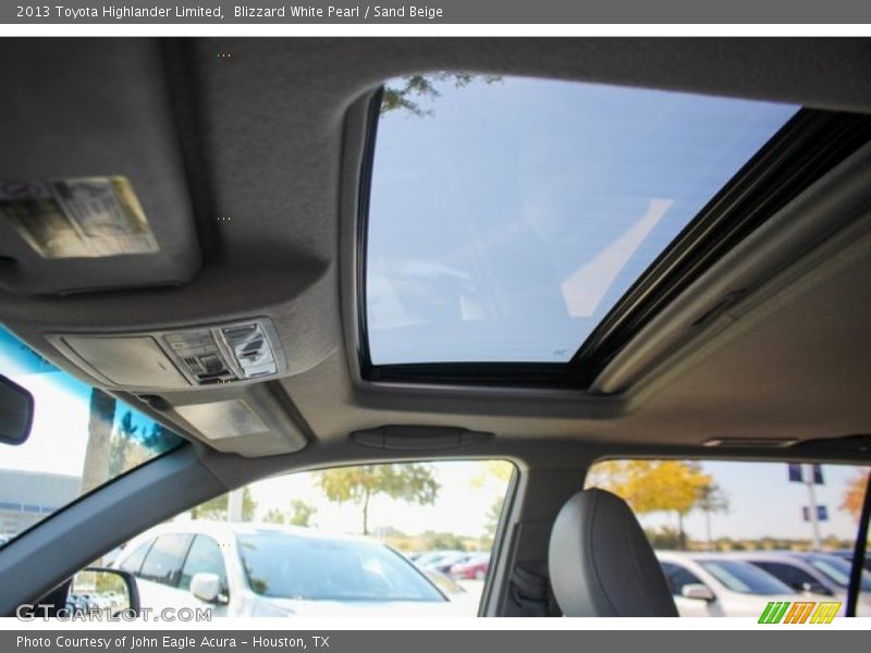 Blizzard White Pearl / Sand Beige 2013 Toyota Highlander Limited