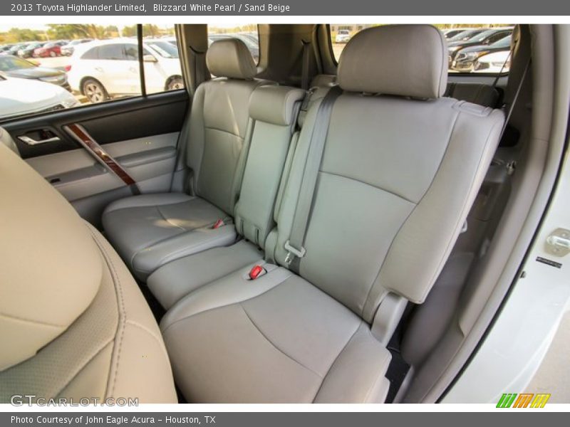 Blizzard White Pearl / Sand Beige 2013 Toyota Highlander Limited