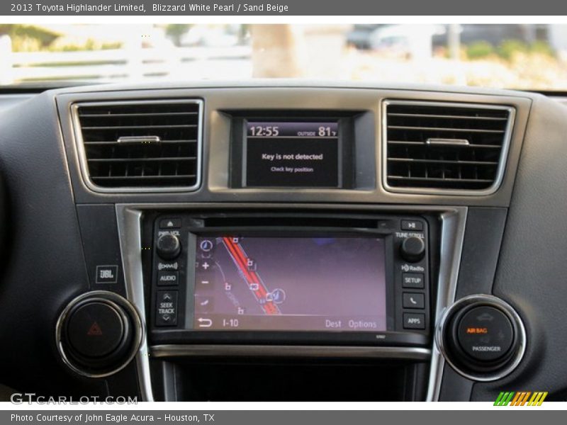 Blizzard White Pearl / Sand Beige 2013 Toyota Highlander Limited