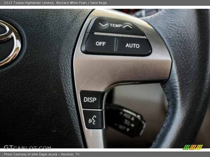 Blizzard White Pearl / Sand Beige 2013 Toyota Highlander Limited