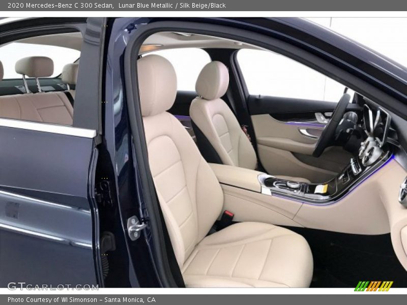 Lunar Blue Metallic / Silk Beige/Black 2020 Mercedes-Benz C 300 Sedan