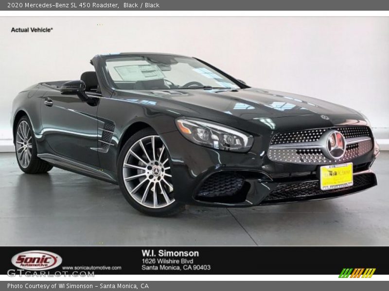 Black / Black 2020 Mercedes-Benz SL 450 Roadster