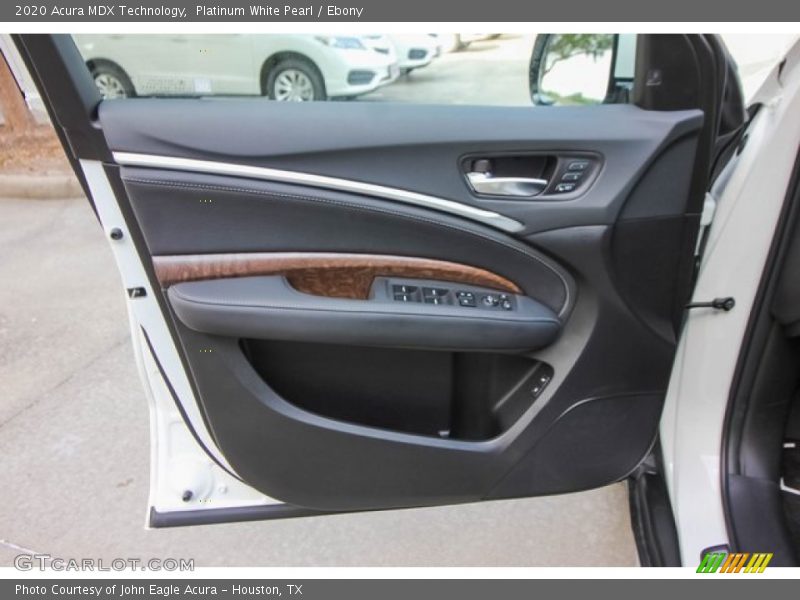 Platinum White Pearl / Ebony 2020 Acura MDX Technology