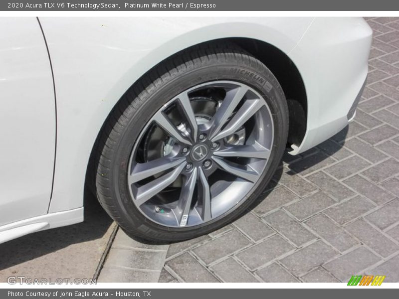 Platinum White Pearl / Espresso 2020 Acura TLX V6 Technology Sedan