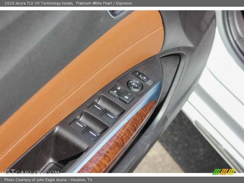 Platinum White Pearl / Espresso 2020 Acura TLX V6 Technology Sedan