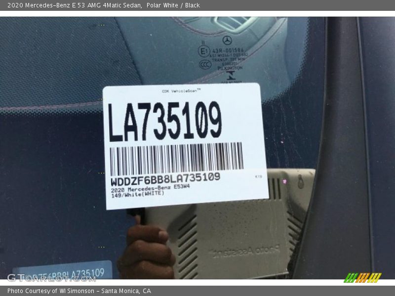 Polar White / Black 2020 Mercedes-Benz E 53 AMG 4Matic Sedan