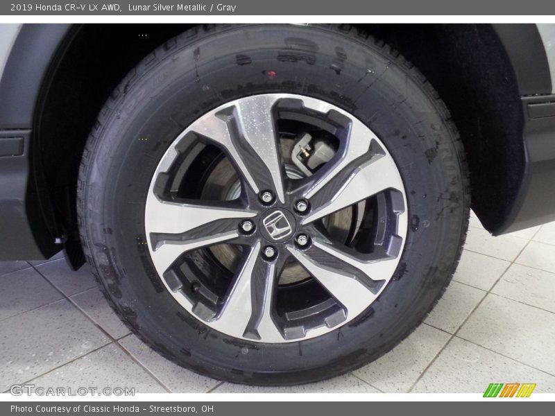 Lunar Silver Metallic / Gray 2019 Honda CR-V LX AWD