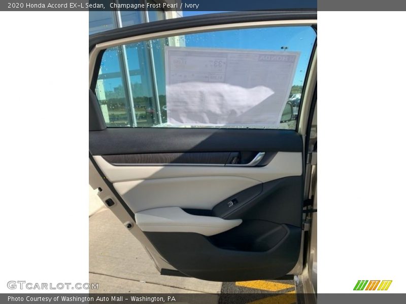 Champagne Frost Pearl / Ivory 2020 Honda Accord EX-L Sedan