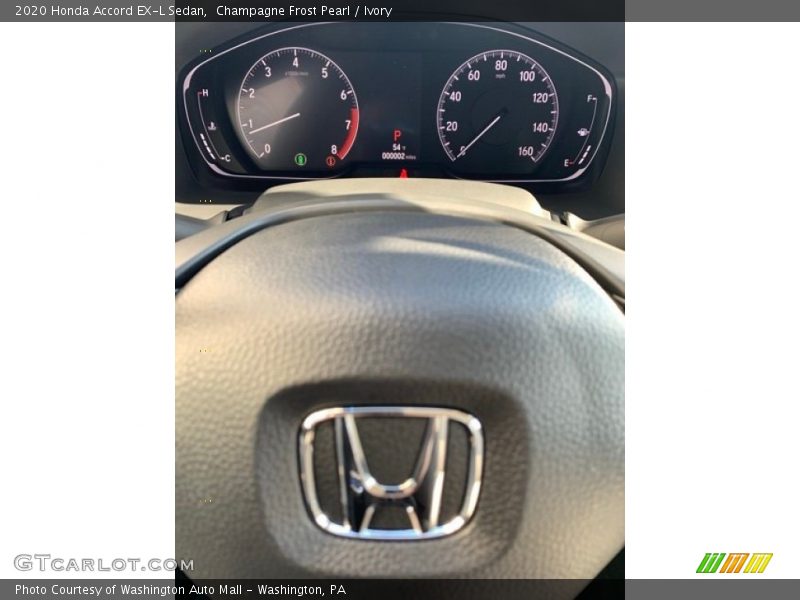 Champagne Frost Pearl / Ivory 2020 Honda Accord EX-L Sedan