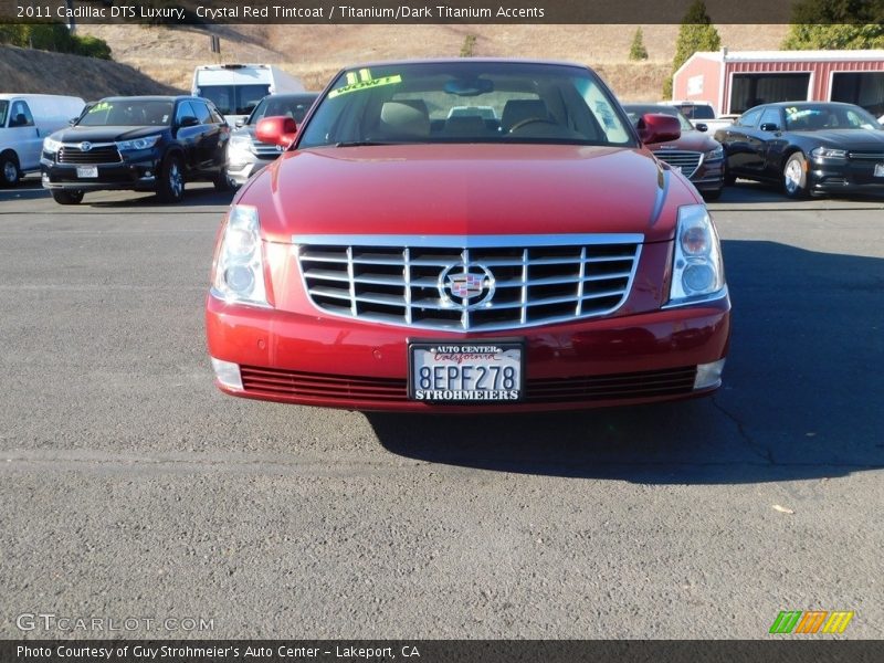 Crystal Red Tintcoat / Titanium/Dark Titanium Accents 2011 Cadillac DTS Luxury