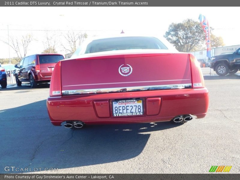 Crystal Red Tintcoat / Titanium/Dark Titanium Accents 2011 Cadillac DTS Luxury