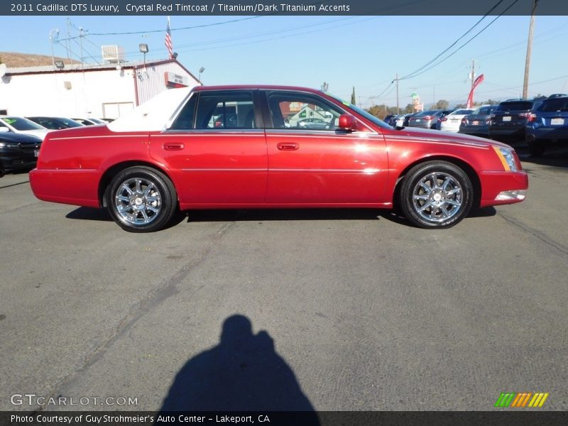 Crystal Red Tintcoat / Titanium/Dark Titanium Accents 2011 Cadillac DTS Luxury