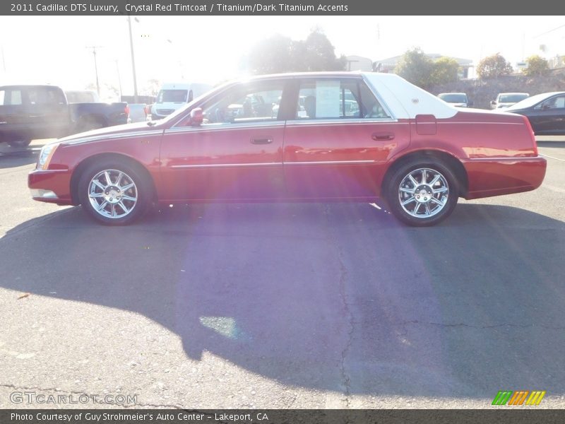 Crystal Red Tintcoat / Titanium/Dark Titanium Accents 2011 Cadillac DTS Luxury