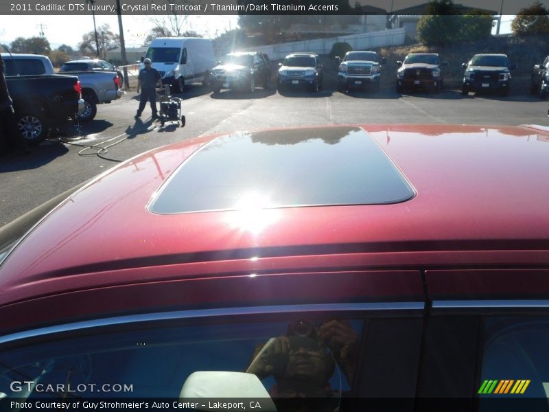 Crystal Red Tintcoat / Titanium/Dark Titanium Accents 2011 Cadillac DTS Luxury