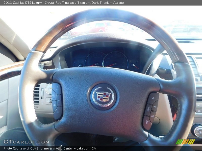 Crystal Red Tintcoat / Titanium/Dark Titanium Accents 2011 Cadillac DTS Luxury