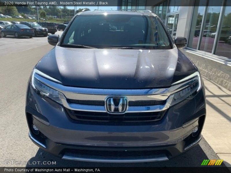 Modern Steel Metallic / Black 2020 Honda Pilot Touring AWD