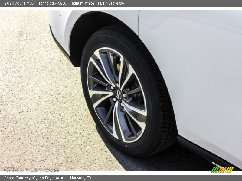 Platinum White Pearl / Espresso 2020 Acura MDX Technology AWD