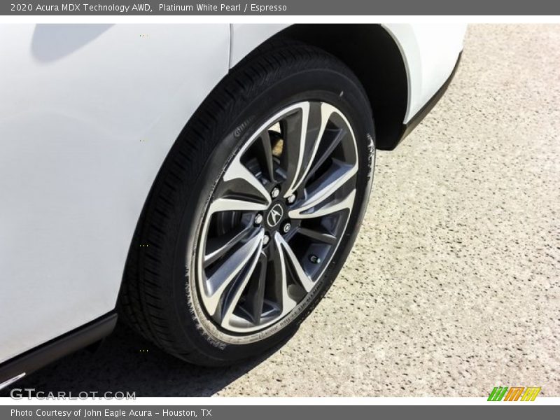 Platinum White Pearl / Espresso 2020 Acura MDX Technology AWD