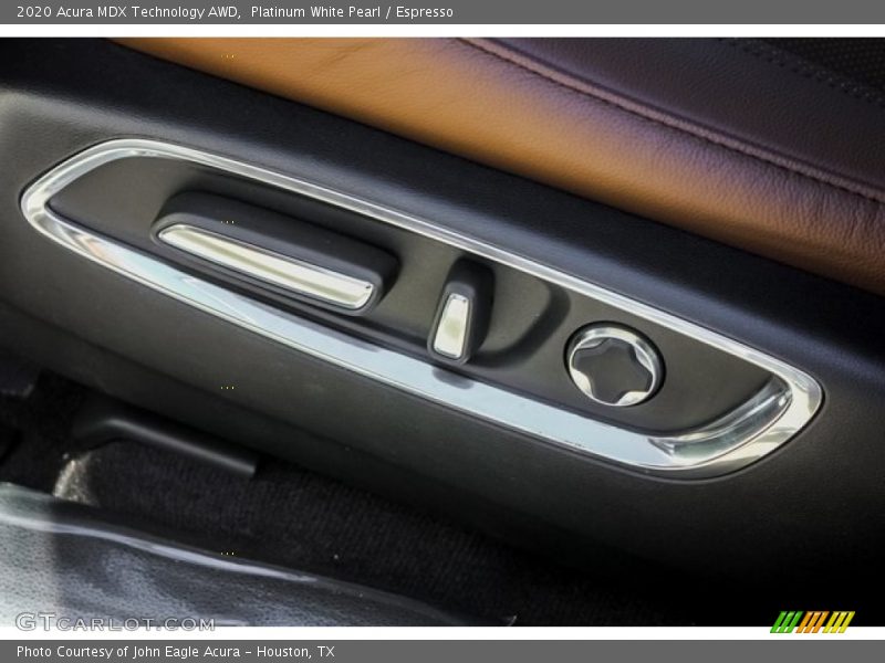 Platinum White Pearl / Espresso 2020 Acura MDX Technology AWD