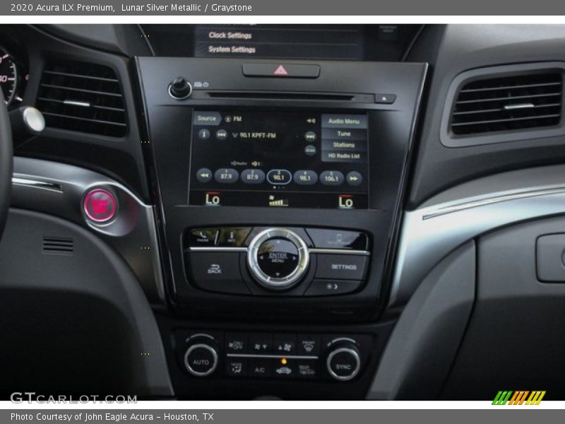 Controls of 2020 ILX Premium
