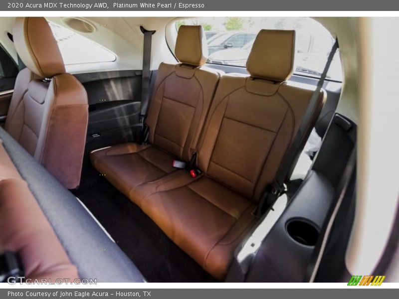 Platinum White Pearl / Espresso 2020 Acura MDX Technology AWD
