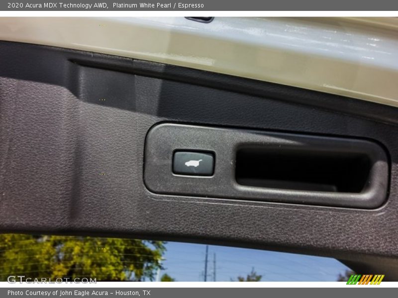 Platinum White Pearl / Espresso 2020 Acura MDX Technology AWD
