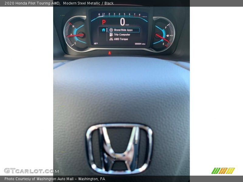 Modern Steel Metallic / Black 2020 Honda Pilot Touring AWD