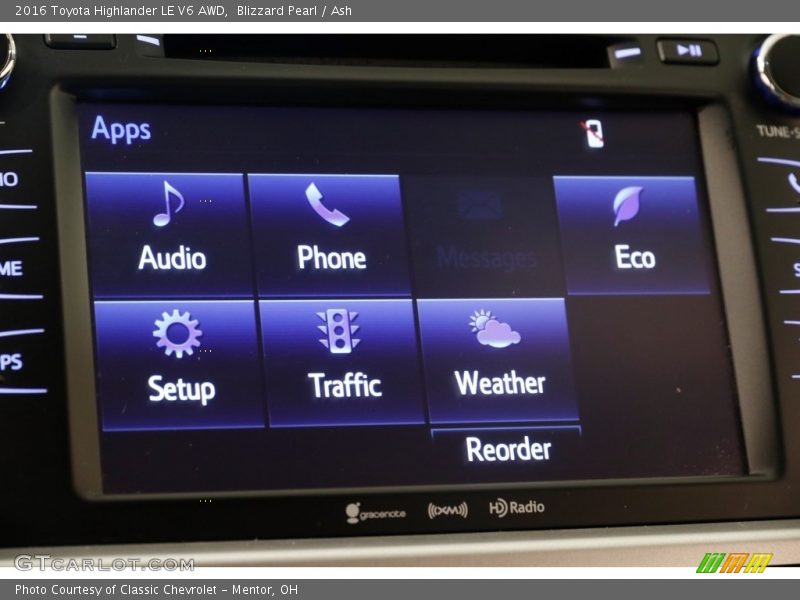 Blizzard Pearl / Ash 2016 Toyota Highlander LE V6 AWD
