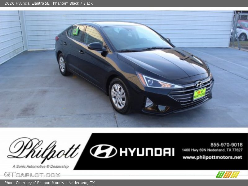 Phantom Black / Black 2020 Hyundai Elantra SE