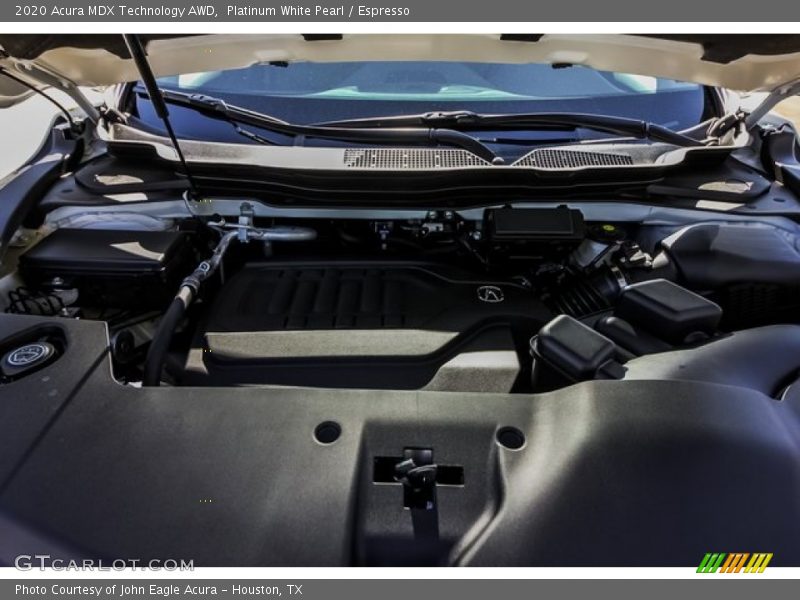 Platinum White Pearl / Espresso 2020 Acura MDX Technology AWD