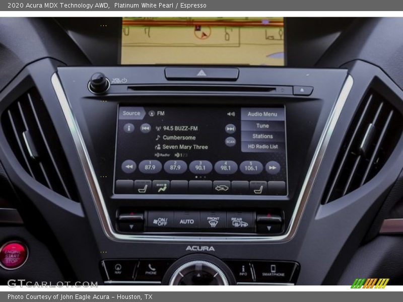 Platinum White Pearl / Espresso 2020 Acura MDX Technology AWD