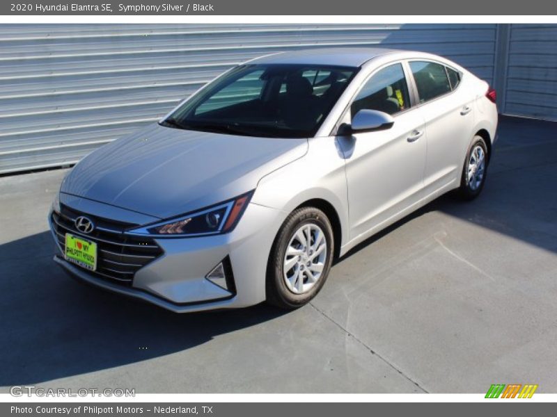 Symphony Silver / Black 2020 Hyundai Elantra SE