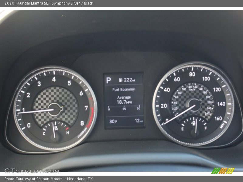 Symphony Silver / Black 2020 Hyundai Elantra SE