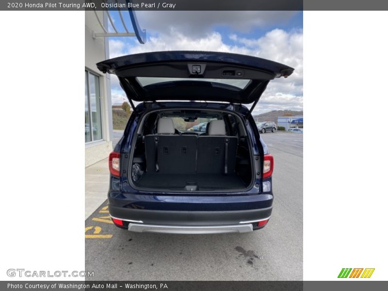 Obsidian Blue Pearl / Gray 2020 Honda Pilot Touring AWD