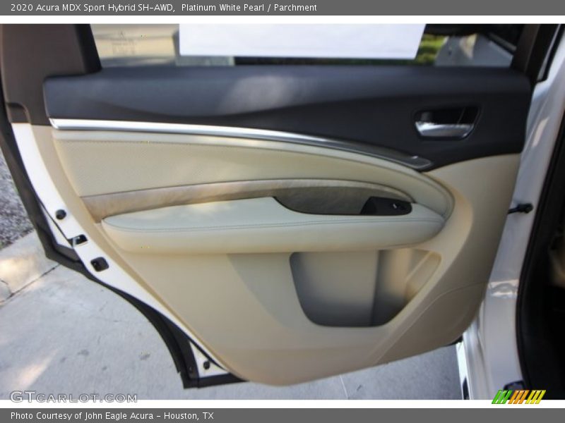 Platinum White Pearl / Parchment 2020 Acura MDX Sport Hybrid SH-AWD
