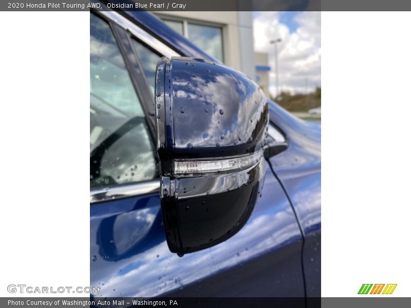 Obsidian Blue Pearl / Gray 2020 Honda Pilot Touring AWD