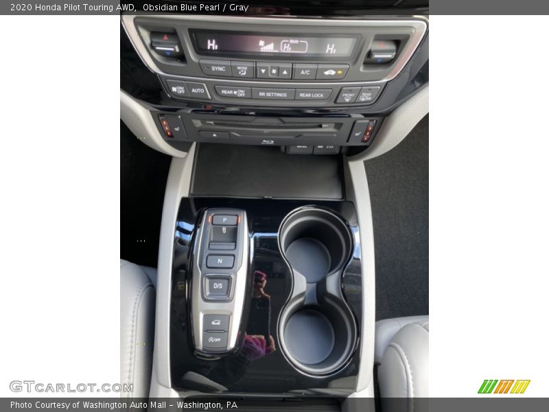 Obsidian Blue Pearl / Gray 2020 Honda Pilot Touring AWD