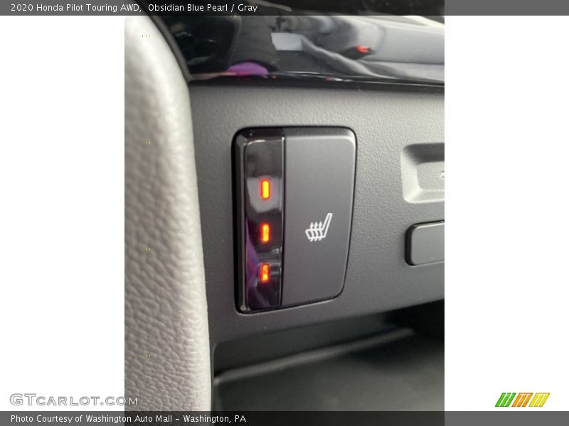 Obsidian Blue Pearl / Gray 2020 Honda Pilot Touring AWD