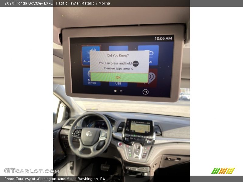 Pacific Pewter Metallic / Mocha 2020 Honda Odyssey EX-L