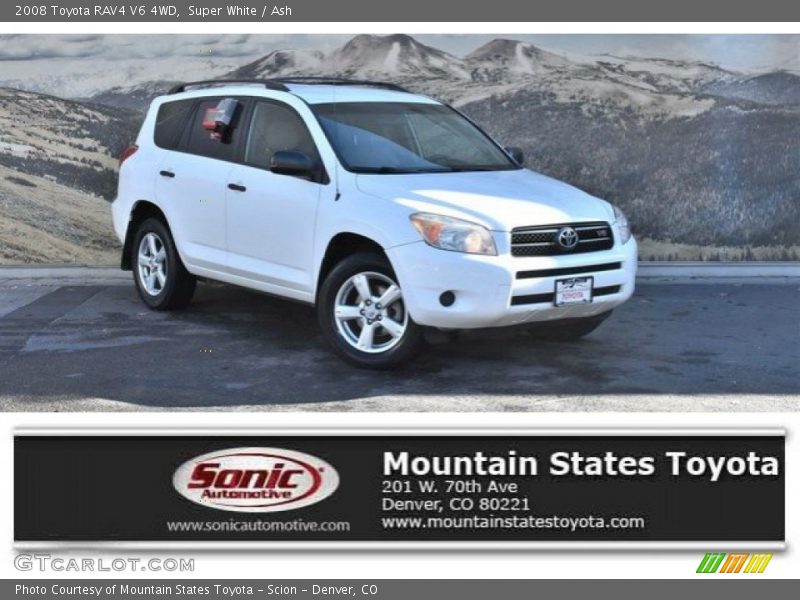 Super White / Ash 2008 Toyota RAV4 V6 4WD