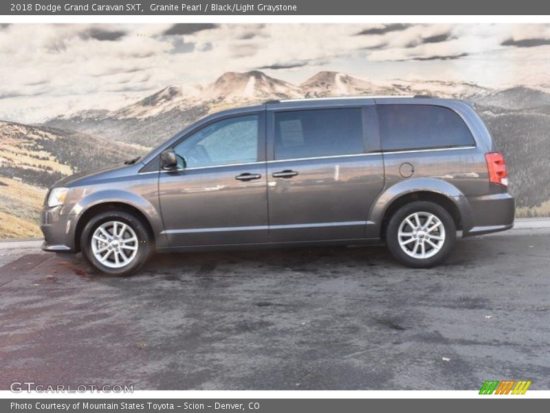 Granite Pearl / Black/Light Graystone 2018 Dodge Grand Caravan SXT