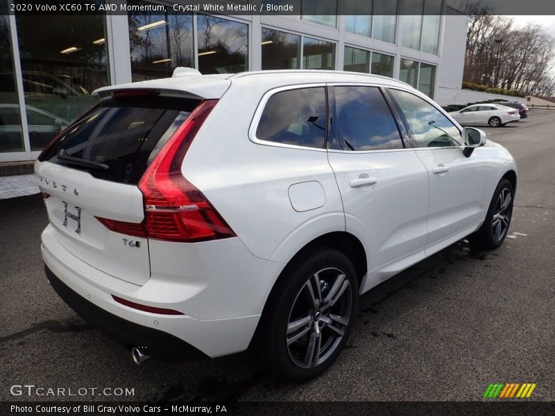 Crystal White Metallic / Blonde 2020 Volvo XC60 T6 AWD Momentum