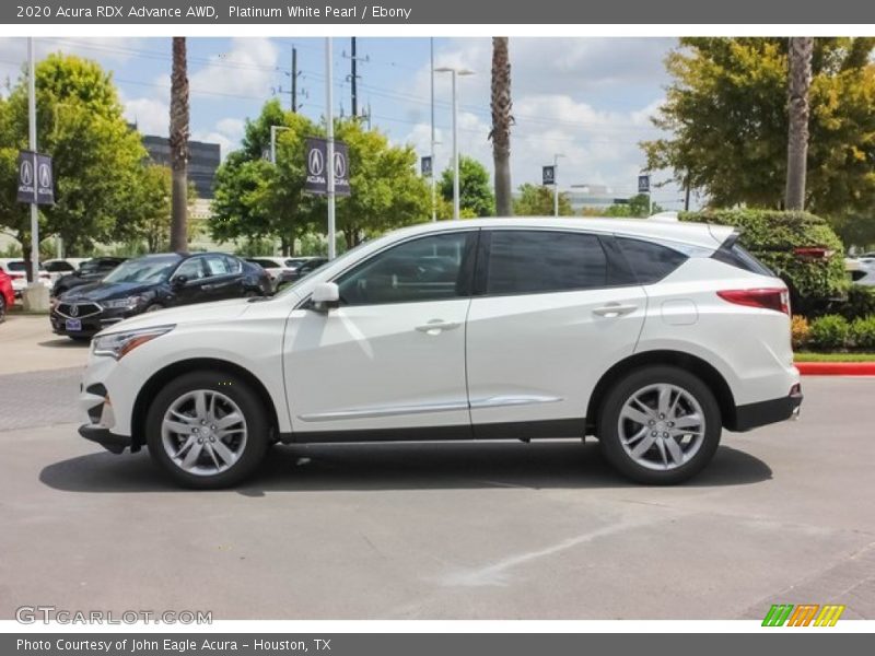 Platinum White Pearl / Ebony 2020 Acura RDX Advance AWD