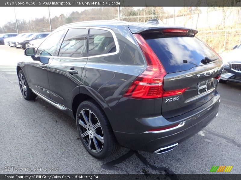 Pine Grey Metallic / Blonde 2020 Volvo XC60 T5 AWD Inscription