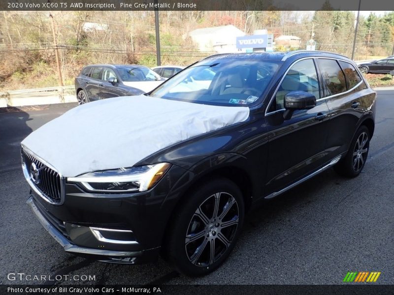 Pine Grey Metallic / Blonde 2020 Volvo XC60 T5 AWD Inscription
