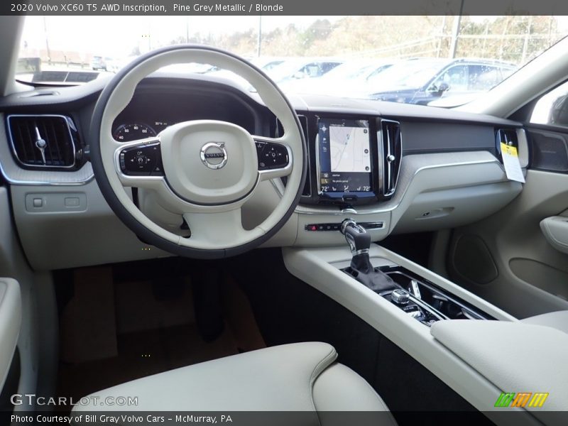 Pine Grey Metallic / Blonde 2020 Volvo XC60 T5 AWD Inscription