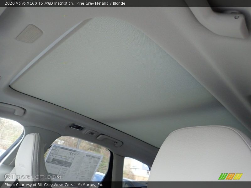 Pine Grey Metallic / Blonde 2020 Volvo XC60 T5 AWD Inscription