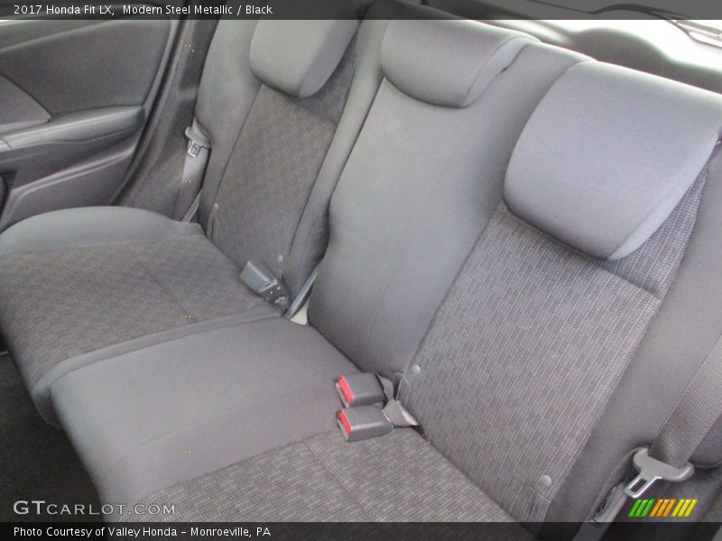 Modern Steel Metallic / Black 2017 Honda Fit LX